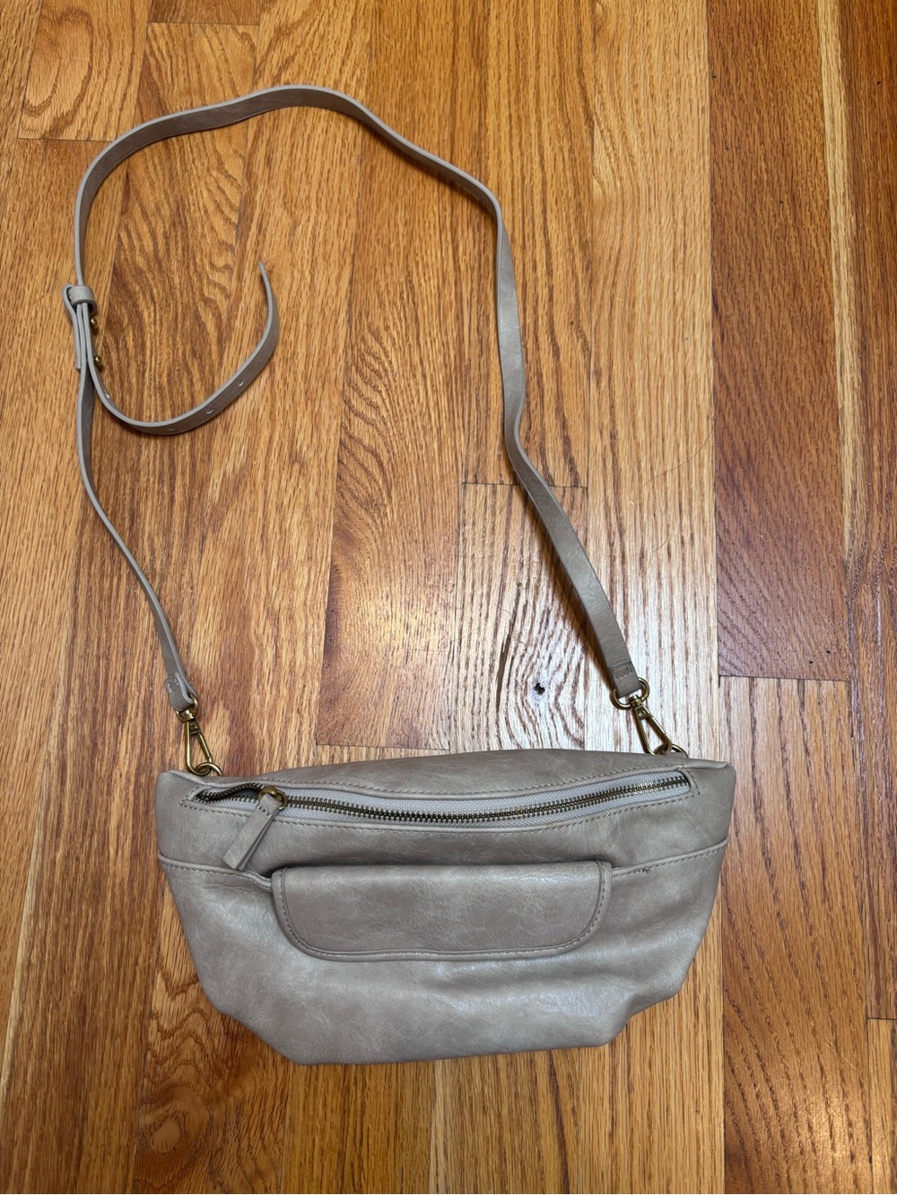 Anthropologie Crossbody Bag in Light Taupe